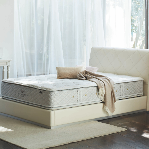 日本ベット　シルキーポケット　ボックストップセミダブルマットレス 日本ベッド ピロートップシルキーポケット(ウール入) セミダブル